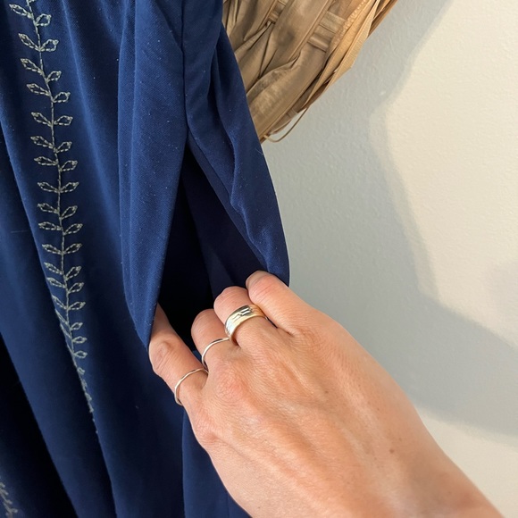 Roolee Blue Embroidered Maxi Dress - Picture 4 of 4